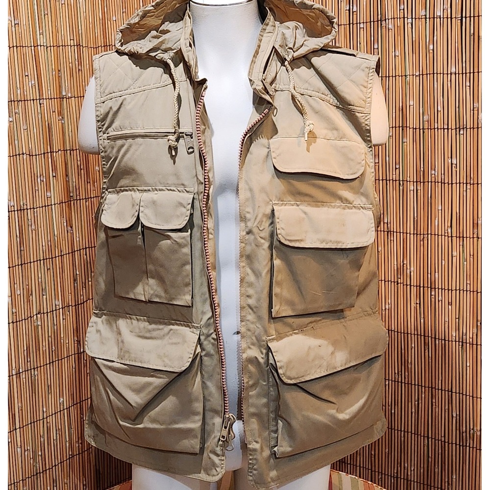 Gorpcore Utility Vest Cargo Pockets  Khaki Tan